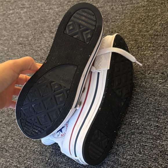 Converse Kids White platform High-Top Sneakers - Picture 4 of 5